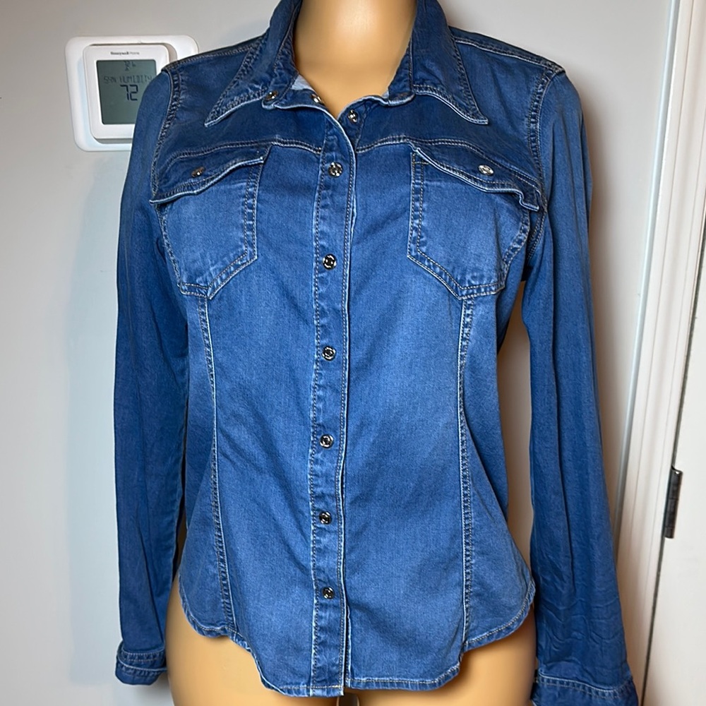 Guess Blue Button Down Shirt